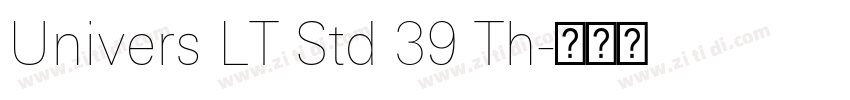Univers LT Std 39 Th字体转换 Univers LT Std 39 Th字体转换